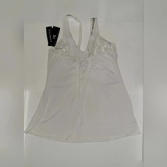 White beaded halter top nwt - Picture 3 of 4